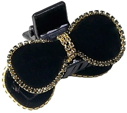 Заколка "Краб", черная с камнями - Lolita Accessories — фото N1