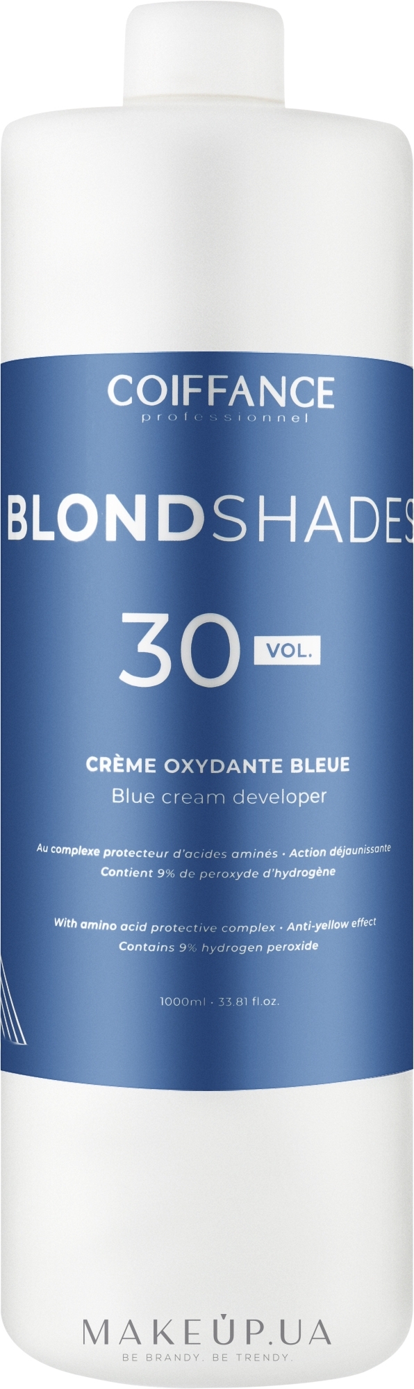 Окислитель - Coiffance Professionnel Blondshades 30 Vol Blue Cream Developer — фото 1000ml