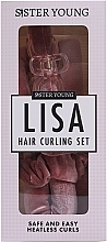 Набір для завивання волосся, рожевий - Sister Young Lisa HAir Curling Set Pink — фото N1