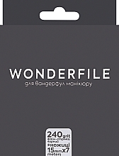 Духи, Парфюмерия, косметика Файл-лента для пилки 130х15 мм, 240 грит, 7 метров + ножницы, черный - Wonderfile