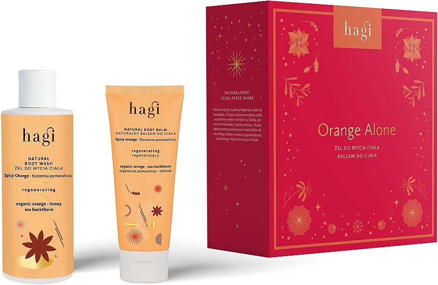 Набір - Hagi Orange Alone (sh/gel/150ml + b/balm//75ml) — фото N1