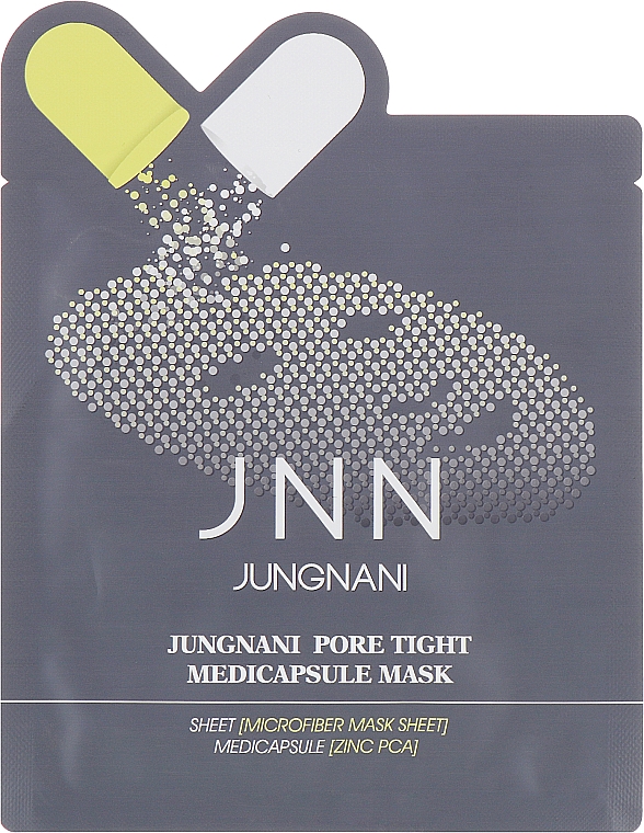 Маска для звуження пор, з цинковою сіллю - Jungnani Pore Tight Mask Sheet — фото N1