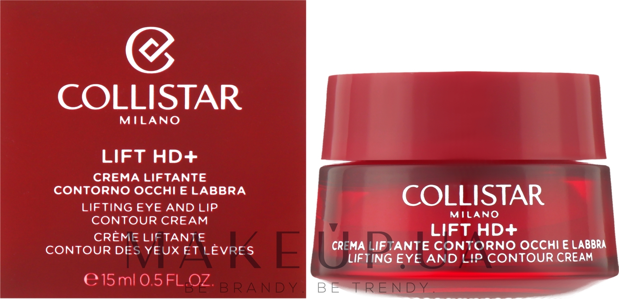 Крем для шкіри навколо очей і губ - Collistar Lift HD+ Lifting Eye And Lip Contour Cream — фото 15ml