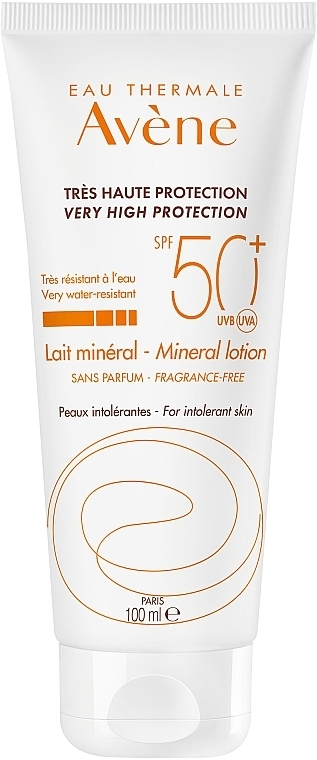 Солнцезащитный лосьон с минеральным экраном - Avene Very High Protection Mineral Lotion SPF 50+