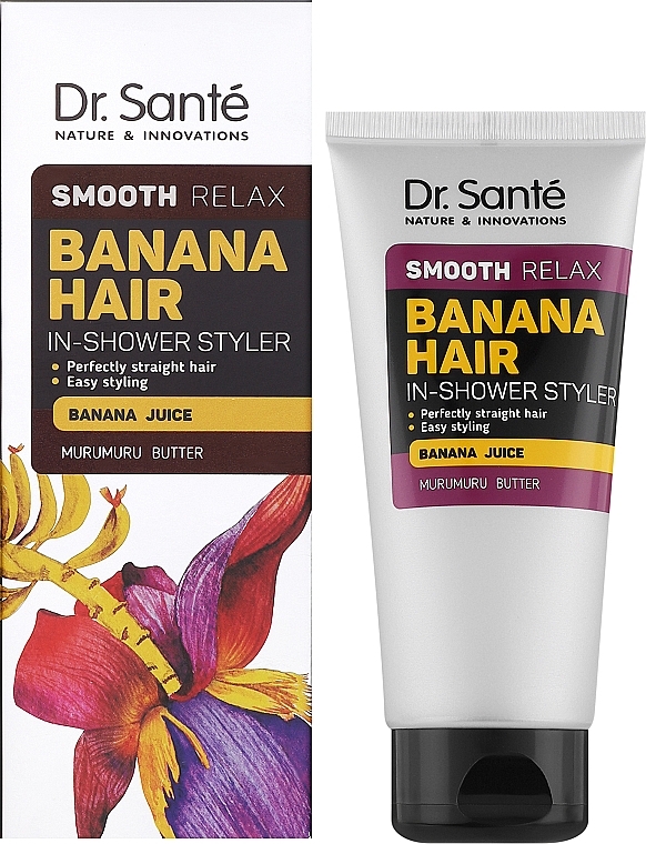 Засіб для гладенькості волосся - Dr. Sante Banana Hair Smooth Relax In-shower Styler — фото N2