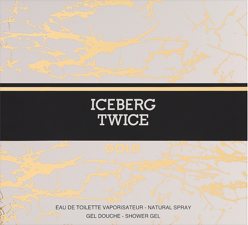 Iceberg Twice Gold - Набор (edt/125ml + sh/gel/100ml) — фото N1