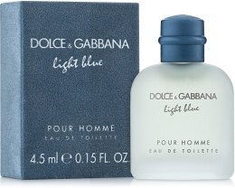 Парфумерія, косметика D&G Light Blue pour Homme - Туалетна вода 4.5 ml (міні)