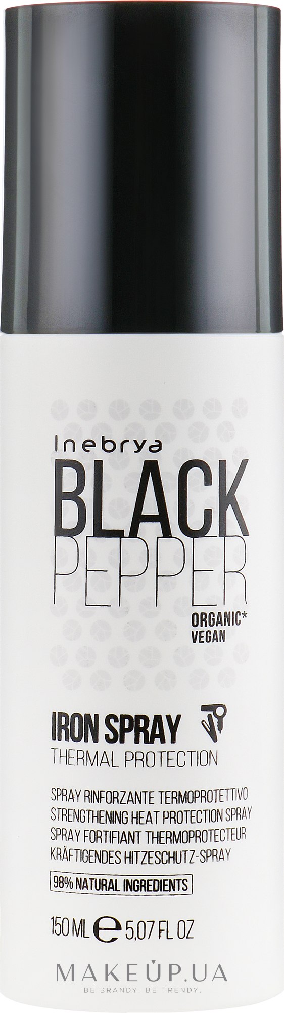 Термозащитный спрей для волос - Inebrya Balck Pepper Iron Spray — фото 150ml