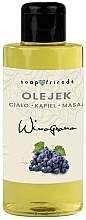 Олія для тіла, масажу й ванни "Виноград" - Soap&Friends Grape Oil — фото N1