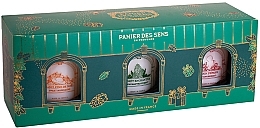 Парфумерія, косметика Набір ароматичних свічок - Panier Des Sens XMAS 23 Scented Candle Set (cand/3x70g)