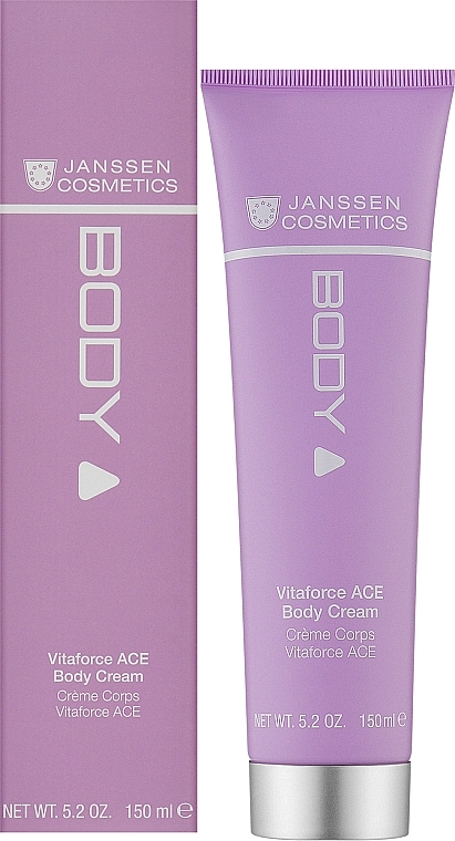 Насыщенный крем для тела с витаминами A, C и E - Janssen Cosmetics Vitaforce ACE Body Cream (туба) — фото N2