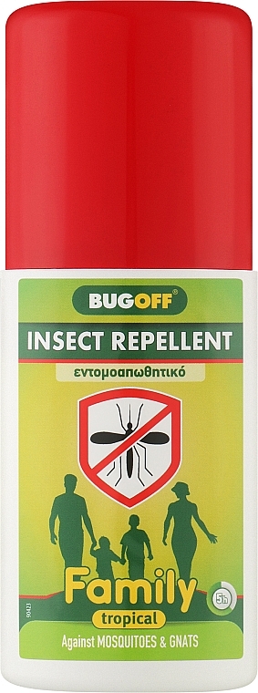 Спрей от укусов насекомых "Семейный. Тропический" - Madis Bug Off Insect Repellent Family Tropical — фото N1