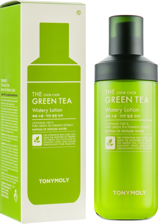 Лосьон для лица - Tony Moly The Chok Chok Green Tea Watery Lotion — фото N1