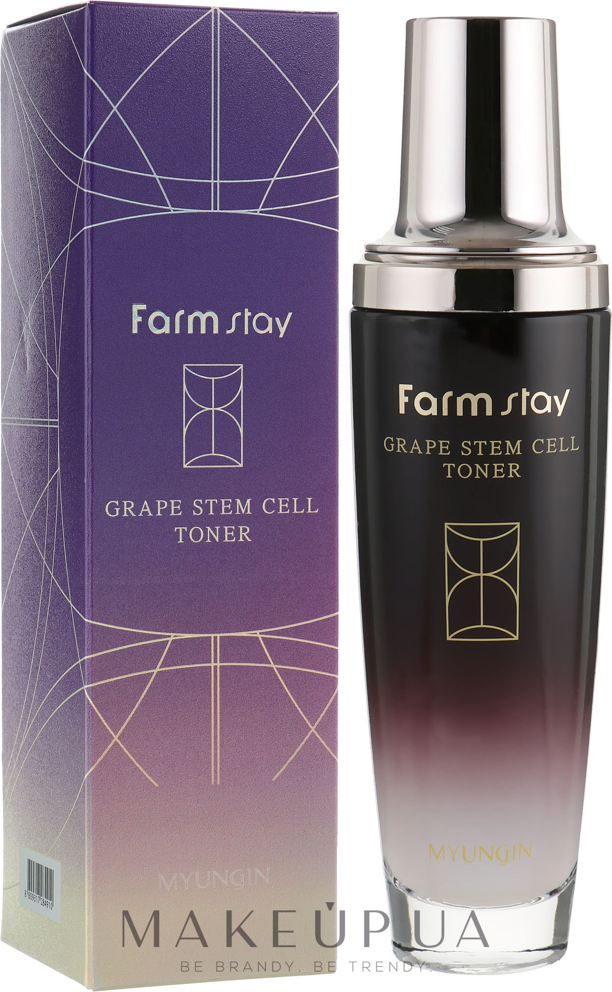 Тонер для обличчя, з фіто-стовбуровими клітинами винограду - FarmStay Grape Stem Cell Toner — фото 130ml