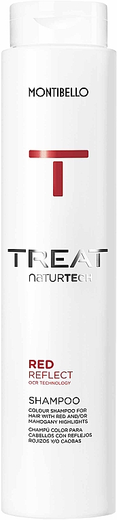 Шампунь для окрашенных волос с оттенками красного - Montibello Treat NaturTech Red Reflect Sampoo — фото N1