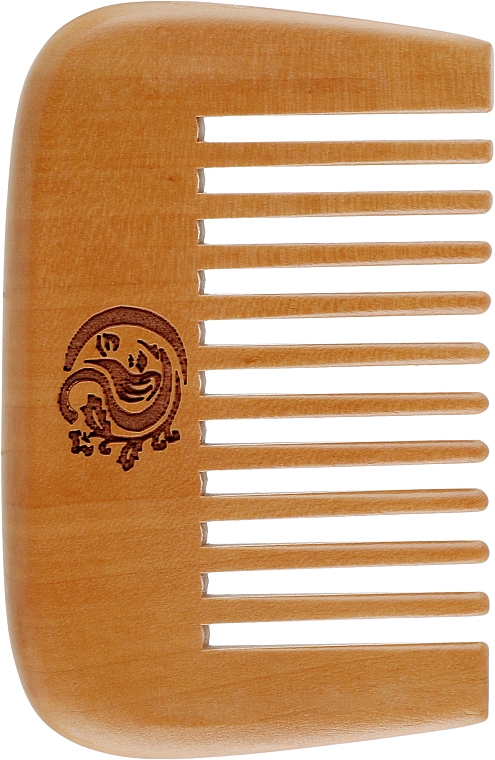 Расческа CS366 для волос, деревянная, прямоугольная, жидкозубая - Cosmo Shop  — фото N1