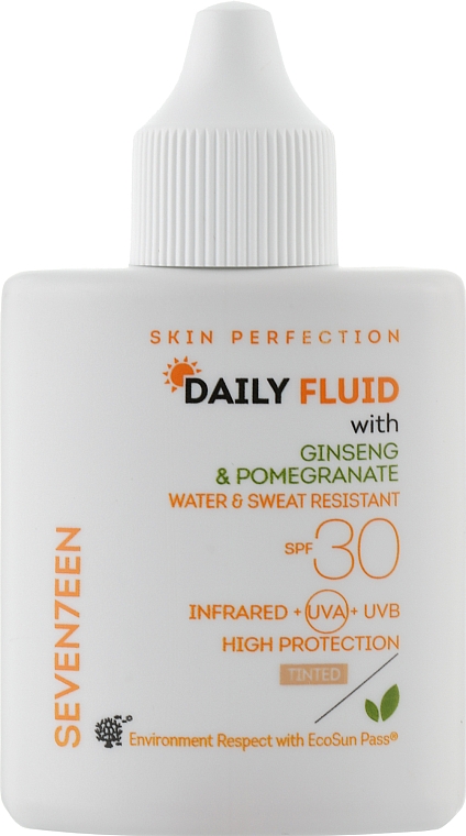 Крем сонцезахисний SPF 30, тонувальний - Seventeen Skin Perfection Daily Fluid SPF 30 Tinted — фото N1