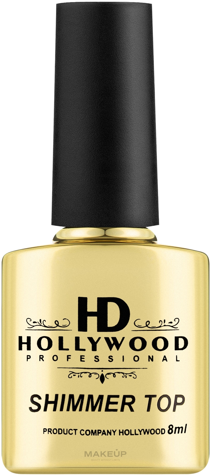 Топ для гель-лака - HD Hollywood Shimmer Gold — фото 8ml