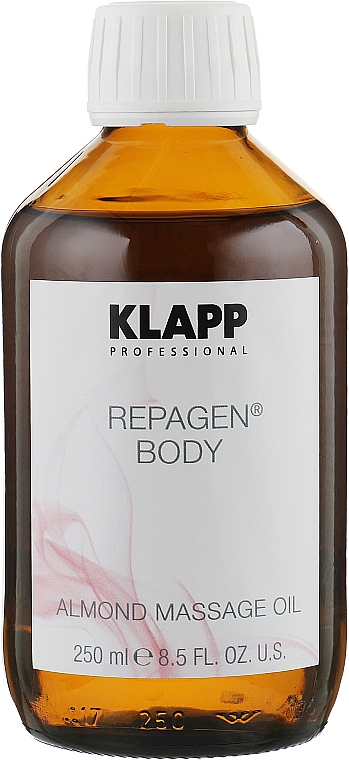 Миндальное массажное масло - Klapp Repagen Body Almond Massage Oil — фото N1