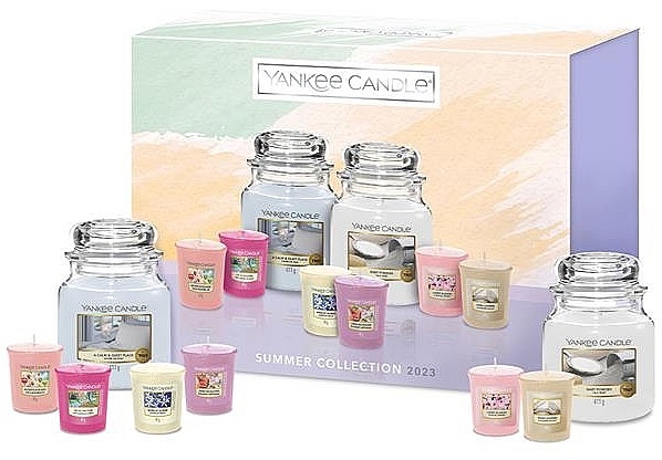 Набір - Yankee Candle Summer Collection 2023 (candle/2x411g + candle/6x49g) — фото N1