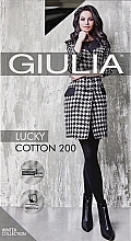 Духи, Парфюмерия, косметика УЦЕНКА Колготки для женщин "Lucky Cotton" 200 Den, nero - Giulia *