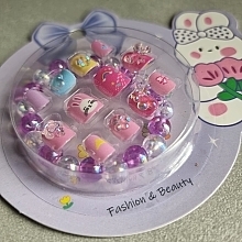Накладные самоклеящиеся ногти для детей с браслетом, 934 - Deni Carte Tipsy Kids  — фото N5