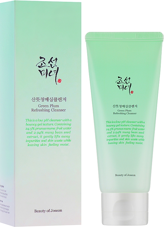 Очищающий гель для умывания с зелёной сливой - Beauty Of Joseon Green Plum Refreshing Cleanser — фото N2