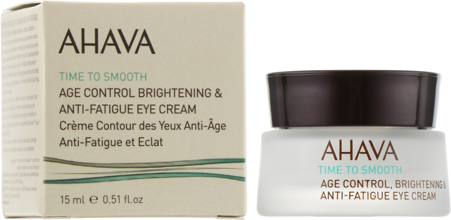 Антивозрастной осветляющий крем для кожи вокруг глаз - Ahava Age Control Brightening & Anti-Fatigue Eye Cream — фото N1