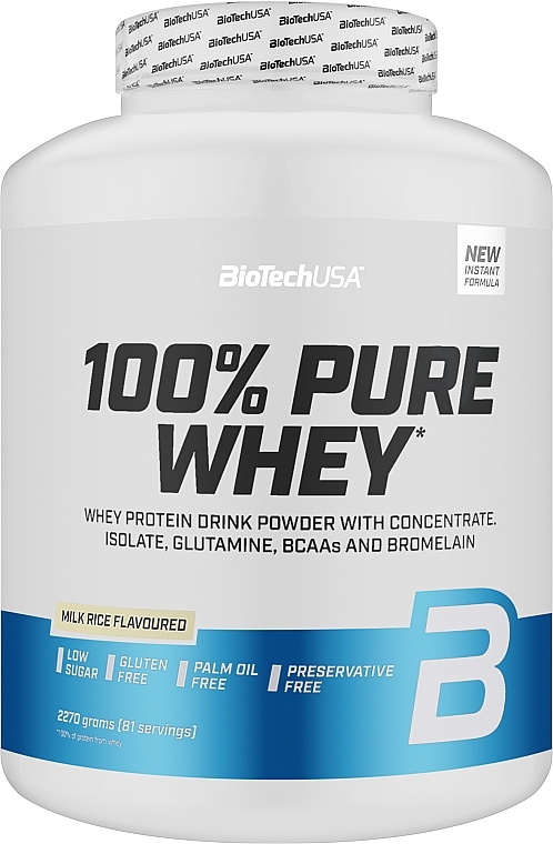 Протеїн - Biotech 100% Pure Whey Milk Rice — фото N1