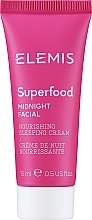Духи, Парфюмерия, косметика Ночной крем для лица - Elemis Superfood Nourishing Sleeping Cream (мини)