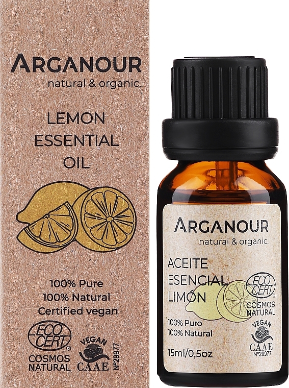Ефірна олія лимона - Arganour Essential Oil Lemon — фото N2
