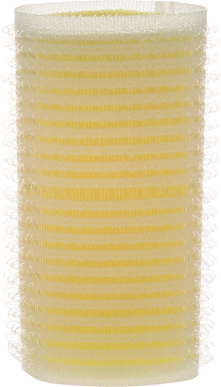 Бігуді на липучці 32/63 мм, жовті - Ronney Professional Velcro Roller — фото N2