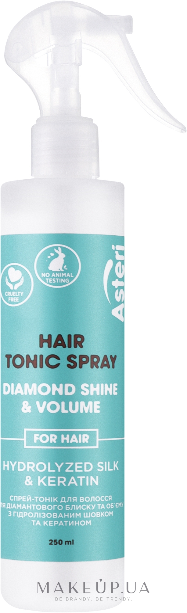 Спрей-тоник для волос "Бриллиантовый блеск и объем" - Asteri Hair Tonic Spray Diamond Shine & Volume — фото 250ml