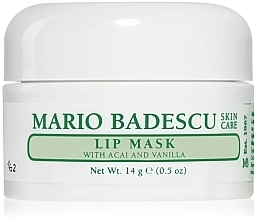 Парфумерія, косметика Нічна маска для губ - Mario Badescu Lip Mask with Acai and Vanilla