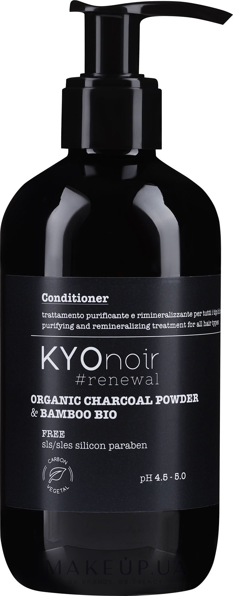 Кондиционер для волос - Kyo Noir Organic Charcoal Conditioner  — фото 250ml