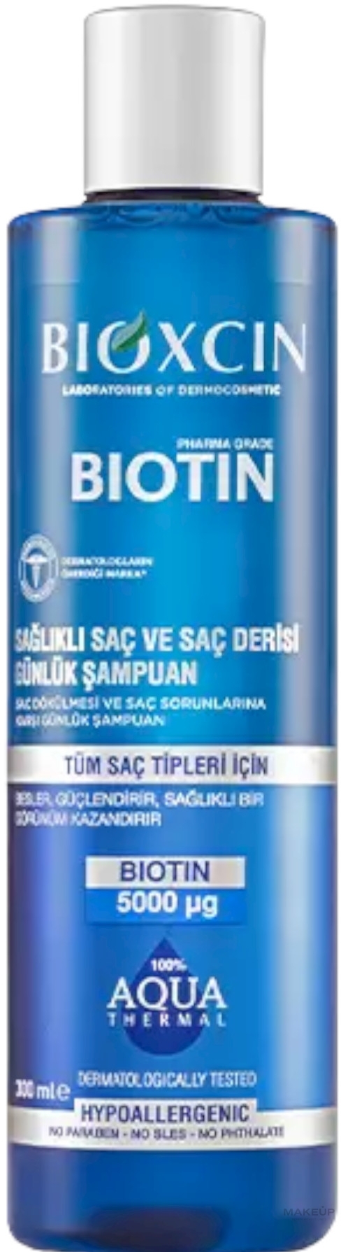 Шампунь с биотином и термальной водой - Bioxcin Biotin Aqua Thermal Water Shampoo — фото 300ml