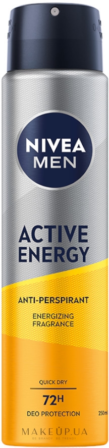 Дезодорант-антиперспірант "Активна енергія" - NIVEA MEN Active Energy Antiperspirant — фото 250ml