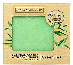 Твердий шампунь-кондиціонер "Зелений чай" - Stara Mydlarnia Green Tea 2in1 Shampoo Bar — фото N1