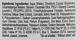 Шампунь с маслом семян каннабиса - Babaria Cannabis Seed Oil Shampoo Total Repair — фото N3