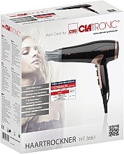Фен для волосся 2200 W, HT 3661, чорний - Clatronic Hair Dryer — фото N4