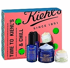 Духи, Парфюмерия, косметика Набор - Kiehl's Time To Kiehl’s & Chill Set (f/conc/30ml + f/cr/50ml + eye/cr/14ml)