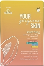 Тканинна маска для обличчя - Dr. PAWPAW Your Gorgeous Skin Soothing Sheet Mask — фото N1