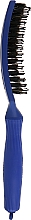 Щетка для волос изогнутая продувная с комбинированной щетиной - Olivia Garden Fingerbrush Tropical Blue — фото N3