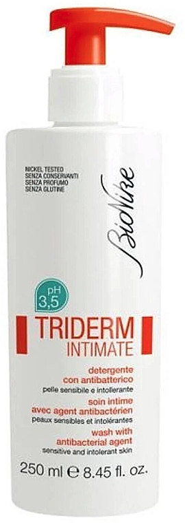Гель для интимной гигиены - BioNike Triderm Intimate Wash With Antibacterial Ph 3.5 — фото N1