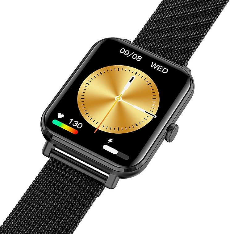 Смарт-часы, черные, металл - Garett Smartwatch GRC Classic — фото N4