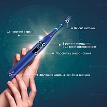 Умная зубная щетка Oclean X Pro Blue - Oclean X Pro Navy Blue (OLED) (Global) — фото N4