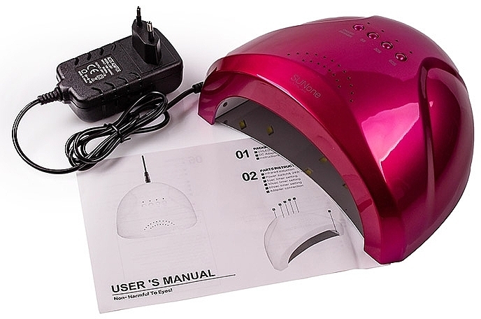 Лампа для манікюру 48W UV/LED, рожева - Sun LED+UV SUN ONE PINK 48W — фото N3