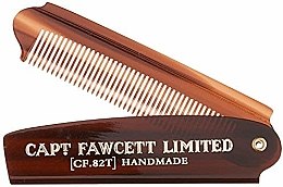 Складений гребінець для бороди, CF82T - Captain Fawcett Folding Pocket Beard Comb — фото N1
