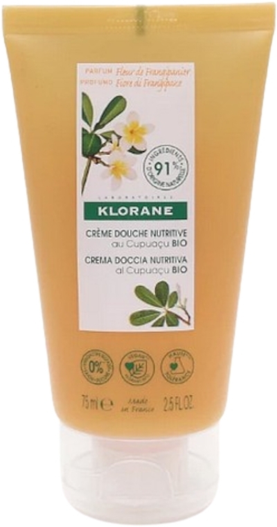 Питательный крем для душа "Цветок Франжипани" - Klorane  — фото N1