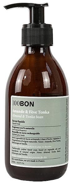 Рідке мило - 100BON Amande & Feve Tonka Liquid Soap — фото N1
